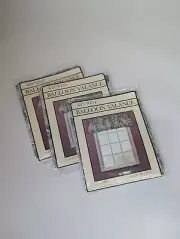 Vintage 80s 90s Floral 'Opal' Key West Window Valence Set of 3 Cottage Grandma