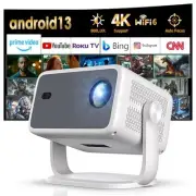 [Netflix Officially & AI Auto Focus] Portable Projector Native1080P Support 4K