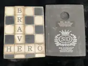Sid Dickens Memory Tile WP03 Brave Hero Block Scrabble Letter Black White WP-03