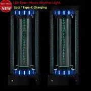 2pcs LED Retro Music Rhythm Light RGB Lamp Beads Tritium Tower Atmosphere Lamp