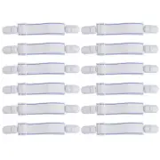 12pcs Bed Sheet Fasteners Mattress Sheet Holder Straps Fitted Sheet Straps