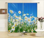 3D Daisy sky 46 Blockout Photo Curtain Printing Curtains Drapes Fabric Window AU