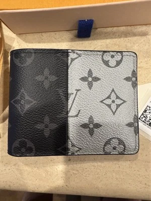 LOUIS VUITTON Monogram Eclipse Split Portefeuille Multipull Wallet Brand New DS