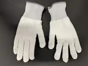 Pair LED Light up White Gloves Rave