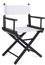 Portable Folding Chair,Telescopic Cosmetic Chair,Director Chair With Legs,Wooden Folding High Chair,High Cosmetic Chair,Picnic Hiking Camping Chair (Color : White)