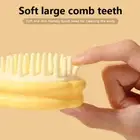 Silicone Hair Scalp Shampoo Brush Comb Massager Shower Dandruff Exfoliate Remove