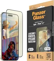 PanzerGlass Anti-Bluelight Screen Protectors for iPhone 15 Plus