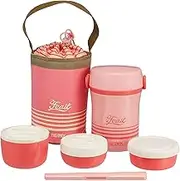 Thermos JBC-801 CP Stainless Steel Lunch Jar, Approx. 0.6 Cups, Coral Pink