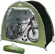 Outdoor Bike Covers Storage Shed Tent,210D Oxford Thick Waterproof Fabric,Outdoor Aluminum Alloy Bracket Bicycle Storage shed, Neat Tent Bicycle Cover (L-GREEN1)