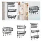Refrigerator Side Shelf, Multipurpose Spice Rack Organizer with Over the Door