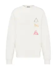 Relaxed-Fit Sweatshirt XL,L,M white