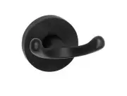 Alno A8384-PB/NL Contemporary I Bath Double Robe Hook Unlacquered Brass