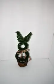 Mud Pie LARGE Easter Collection Boxwood Wreath Bunny Sitter NWT