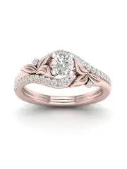 14K Rose Gold 5/8ct TDW Diamond Bypass Promise Ring