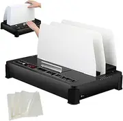 Binding Machine, 55mm Thermal Binding Machine with 550 Sheets Capacity, Digital Touch Panel, Electric Thermal Binder for A4/A5/Letter Size Documents, 50 PCS Binding Covers, 6mm-Covers