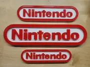 Nintendo Sign 3D Printed 12.25" Nintendo Logo NES Retro Gaming Nintendo Game Roo
