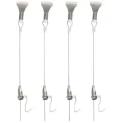 4 Sets Wall Art Hanger Picture Rail Hook Supplies Adjustable
