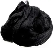 pson 3.53oz/100g Chunky Wool Yarn, Black Soft Roving Yarn, Merino Style Bulky Yarn for Hand Knitting, Crocheting, DIY Projects