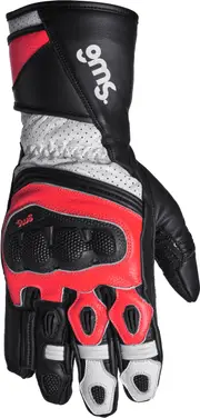 GMS-Moto GR-1 SF, gloves , color: Black/White/Red , size: XS