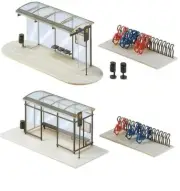 Faller #180553 1/87 Bus station and a bicycle shed