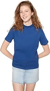 [Trendyol] Women's Steep Collar Basic Knitted T-Shirt