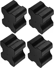 GRADENEVE 4pcs Shock Absorbing Rubber Pad Heat Fusion Spacer Ghost Hunting Kit Gator Lift Leaf Coil Springs Electric Vehicle Booster Coil Spring Spacer Kit Rubber Black