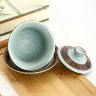 逸峰哥窯茶具套裝冰裂家用整套復古簡約汝窯釉開片功夫陶瓷泡茶杯