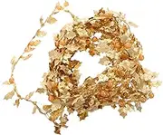 GARIOUANS Christmas Tree Beads Garland Leaf Pearl String Beaded Chain for Festive DIY Decorations Versatile Use for Weddings Home Indoor Outdoor Events