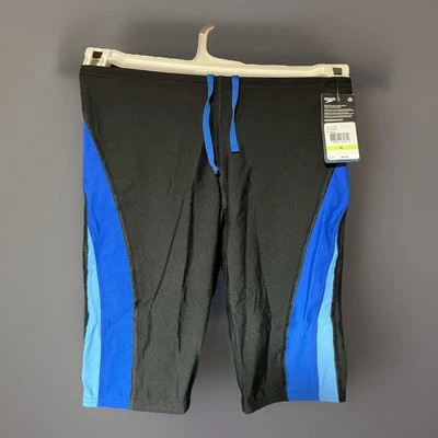 Speedo Black Endurance Plus Jammer Shorts Mens Size 30