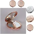 Mirror Hd-compatible Make Up Anti-fog Handbag Mini Mirror Touching Word