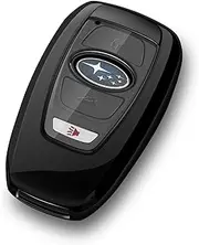 Tengare Car Key Fob Cover Compatible with Subaru Keychain Holder Protector Case Automotive Accessories Ascent BRZ Crosstrek Forester Impreza Legacy Outback Solterra WRX, Black (23020616)