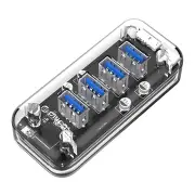 F4U-U3 Transparent 4-Port USB 3.0 Hub with Dual-port Power Supply