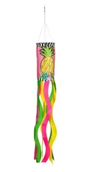 Bright Pineapple Sublimated Windsock 7 x 7 x 38