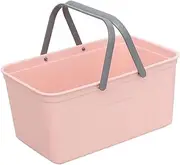 Alipis Plastic Bath Basket Portable Storage Basket for Bathroom Large Square Pp Material Non-slip for Home College