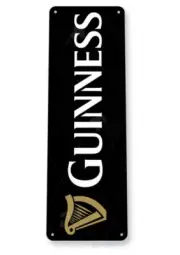 GUINNESS TIN SIGN TRADEMARK 1759 DUBLIN IRELAND IRISH STOUT CREAM CORK BREWING