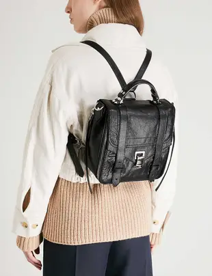 [全新真品代購-SALE!] PROENZA SCHOULER PS1 黑色皮革 後背包