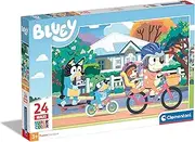 [Clementoni] 24234 Bluey Supercolor Bluey-24 Maxi Pieces-Jigsaw Puzzle for Kids Age 3, Multi-Coloured