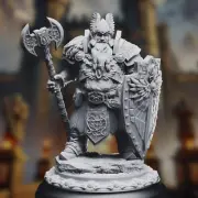 Dwarven Cleric Dnd Mini | Multiple scales | By DM Stash
