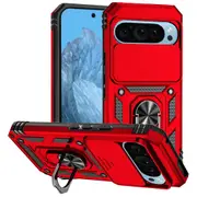 For Google Pixel 9 5G Case, Camera Shielding Cover, Red