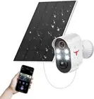 1080P Security Camera Wireless Outdoor with Solar Panel for Home Security, Color