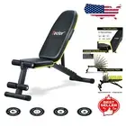 Heavy-Duty Adjustable Weight Bench - Space-Saving Foldable Design & Safety Lock