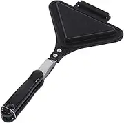 Double Sided Frying Pan Sandwich Maker Trays Foldable Grill Frying Pan Baking Pan Nonstick Cookware with Triangle Shape for Sandwich
