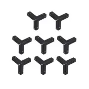 8pcs Metal Box Corner Protectors Edge Guard Protector 33x33x33mm Black New