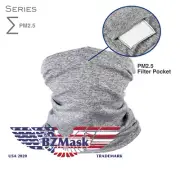 BZMask Sigma Gaiter Style Face Mask PM2.5 Filter / 4 Color Options / Fast Ship