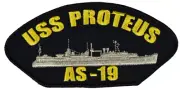 US Navy USS PROTEUS AS-19 PATCH - Veteran Owned Business