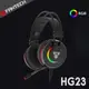 FANTECH HG23 USB 7.1聲道RGB光圈耳罩式電競耳機 50mm大單體/環繞立體音效/金屬腔體/懸浮式頭帶/降噪麥克風