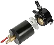 Anlayliay Universal Oil Catch Can Compact Baffled 2-Port Aluminum Reservoir Oil Catch Tank with Drain Valve Fuel Tank Parts