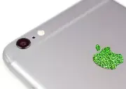 Glitter Green Color Overlay for Apple iPhone X XS XR and XS Max Logo Decal