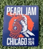 Pearl Jam 2024 Chicago Wrigley Field 8/29/24 Sticker! RARE! DARK MATTER TOUR!