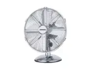 Heller 30cm Metal Desk Fan Chrome Metal MDF30CH